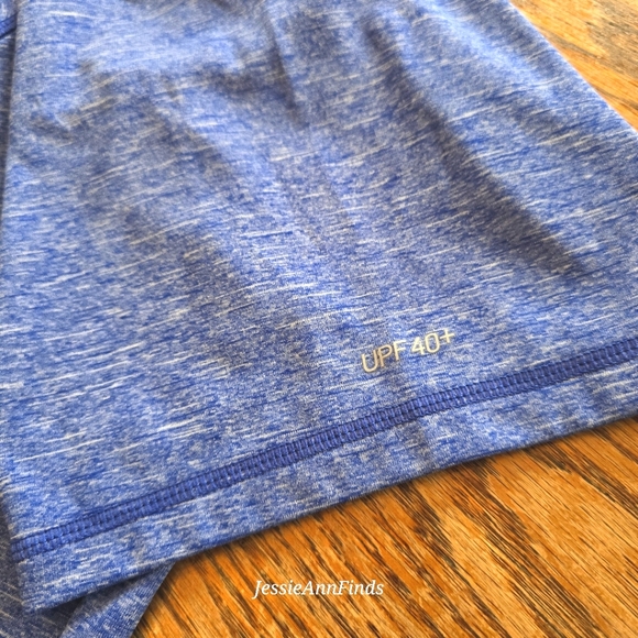 Nike Swim Blue Dri-Fit UPF 40+ Rash Guard Short Sleeve Shirt Men's Size XL - Picture 4 of 10